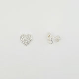 Sterling Silver Heart Shaped Earrings