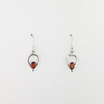 Garnet Sterling Silver Earrings