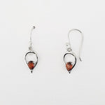 Garnet Sterling Silver Earrings