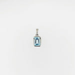 Blue Topaz Sterling Silver Pendant