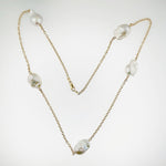 Freshwater Pearl 9ct Yellow Gold Necklace