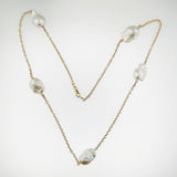 Freshwater Pearl 9ct Yellow Gold Necklace