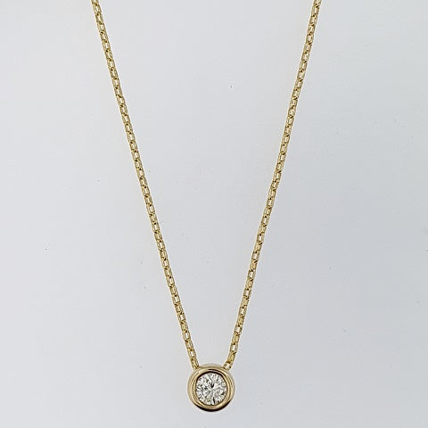 Diamond 9ct Gold Pendant