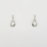 Diamond 9ct White Gold Drop Earrings