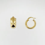 9ct Yellow Gold Hoop Earrings