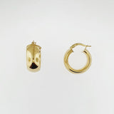 9ct Yellow Gold Hoop Earrings