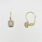 Diamond 9ct Yellow Gold Earrings