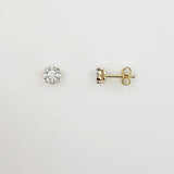 Diamond 9ct Yellow Gold Earrings