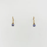 Tanzanite 9ct Yellow Gold Earrings