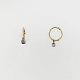 Tanzanite 9ct Yellow Gold Earrings