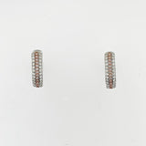 Diamond 9ct Rose & White Gold Earrings