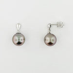 South Sea Pearl & Diamond 18ct Gold Earrings