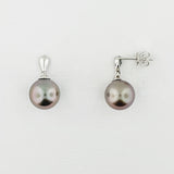 South Sea Pearl & Diamond 18ct Gold Earrings