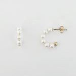 Freshwater Pearl 9ct Yellow Gold Earrings