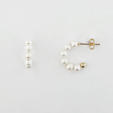 Freshwater Pearl 9ct Yellow Gold Earrings