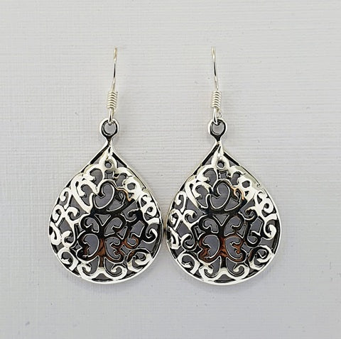 Sterling Silver Filigree Earrings