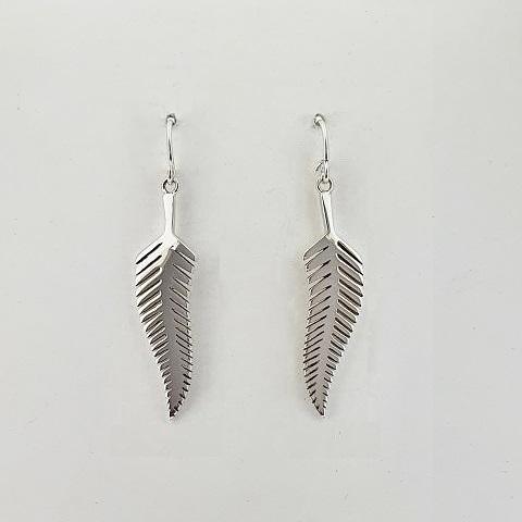 Sterling Silver Fern Earrings