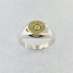 Sterling Silver & Brass Bullet Ring