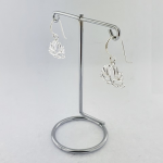 Sterling Silver Lotus Earrings