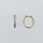 Diamond 9ct Yellow Gold Earrings