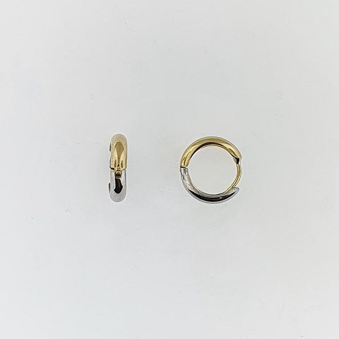9ct Yellow & White Gold Earrings