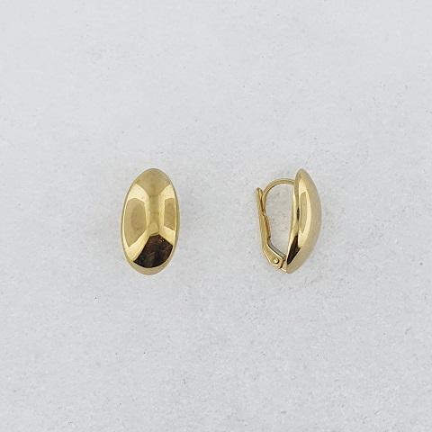 9ct Yellow Gold Oval Earrings