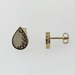 Mother of Pearl 9ct Yellow Gold Earrings