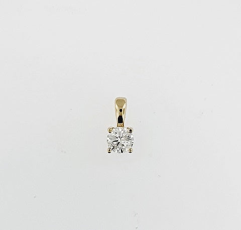 Diamond 9ct Gold Pendant