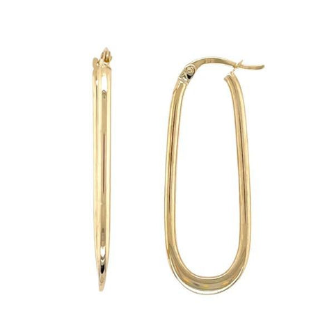 9ct Yellow Gold Hoop Earrings
