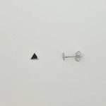 Sterling Silver Triangle Stud Earrings