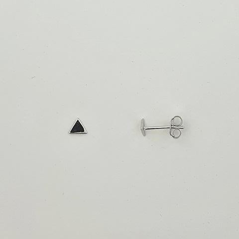 Sterling Silver Triangle Stud Earrings