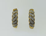 Diamond 9ct Yellow Gold Earrings