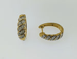 Diamond 9ct Yellow Gold Earrings