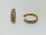 Diamond 9ct Yellow Gold Earrings