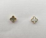 Mother of Pearl 9ct Yellow Gold Earrings