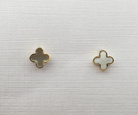 Mother of Pearl 9ct Yellow Gold Earrings