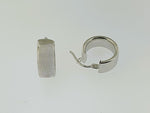 9ct White Gold Hoop Earrings