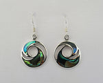 Sterling Silver Paua Earrings