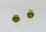 Peridot 9ct Yellow Gold Earrings