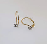 Diamond 9ct Yellow Gold Earrings