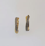 Diamond 9ct Yellow Gold Earrings