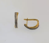 Diamond 9ct Yellow Gold Earrings