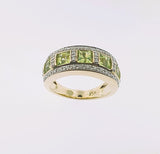 Peridot 9ct Yellow Gold Ring