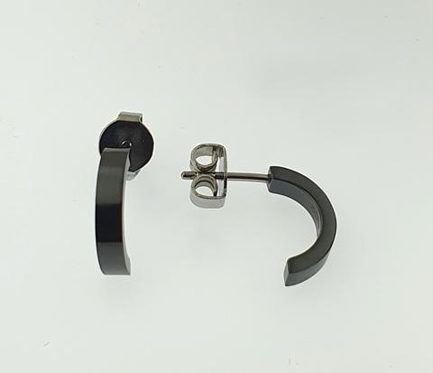 Zirconium Half Hoop Earrings