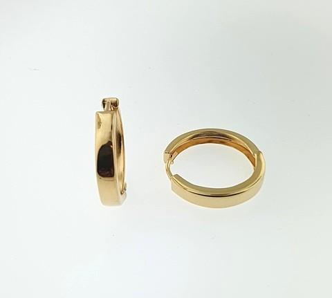 Bonded 9ct Yellow Gold & Silver Huggie Earrings