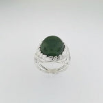 Greenstone Sterling Silver Ring