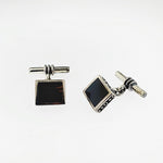 Sterling Silver Onyx Cufflinks