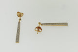 Diamond 9ct Yellow Gold Earrings