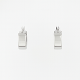 9ct White Gold Hoop Earrings