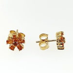 Citrine & Diamond Detachable 9ct Yellow Gold Earrings